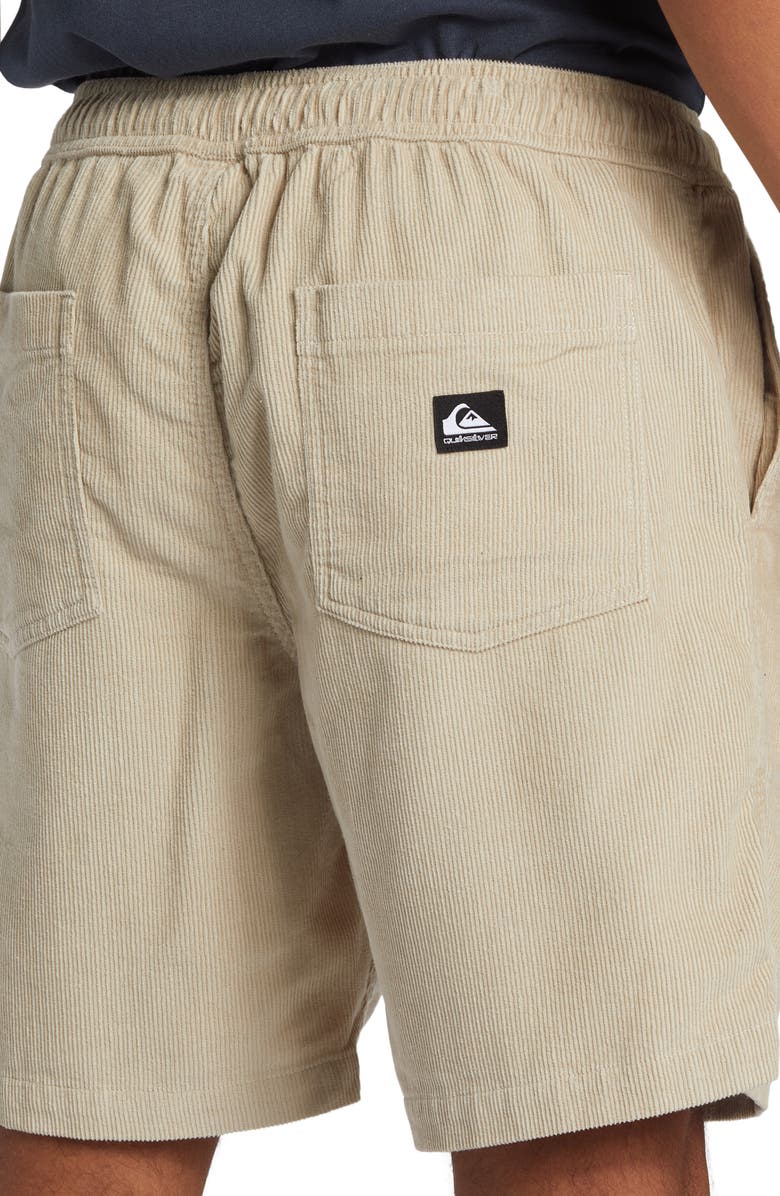 Quiksilver Taxer Corduroy Drawstring Shorts, Alternate, color, Plaza Taupe