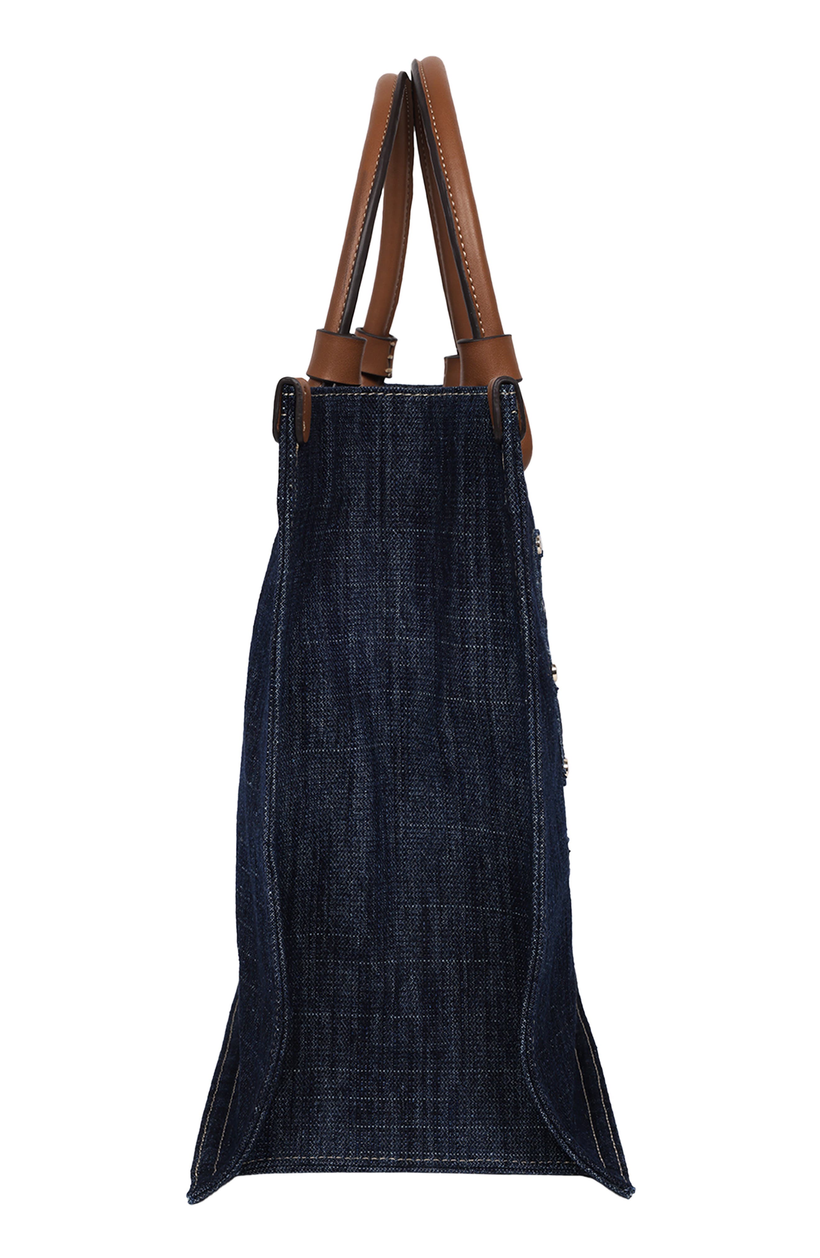 True Religion Andi Embroidered Horseshoe Tote, Alternate, color, 