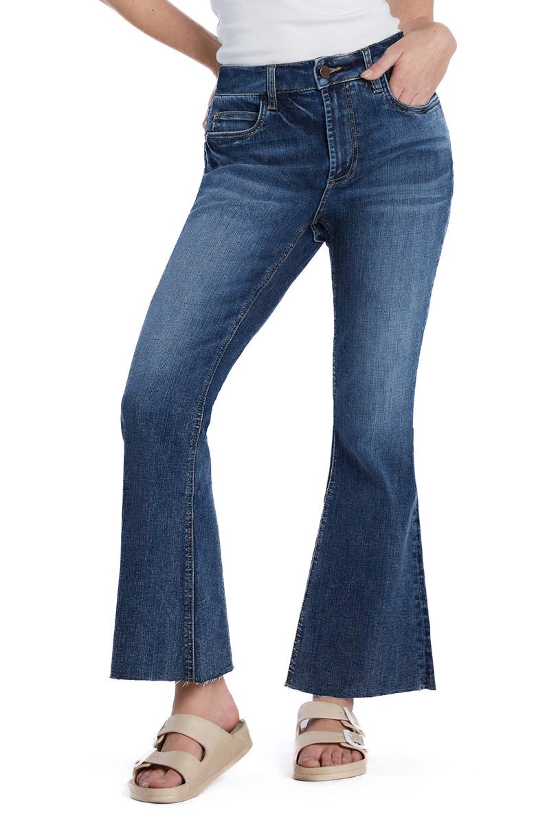 HINT OF BLU Fun Slim Flare Jeans, Main, color,