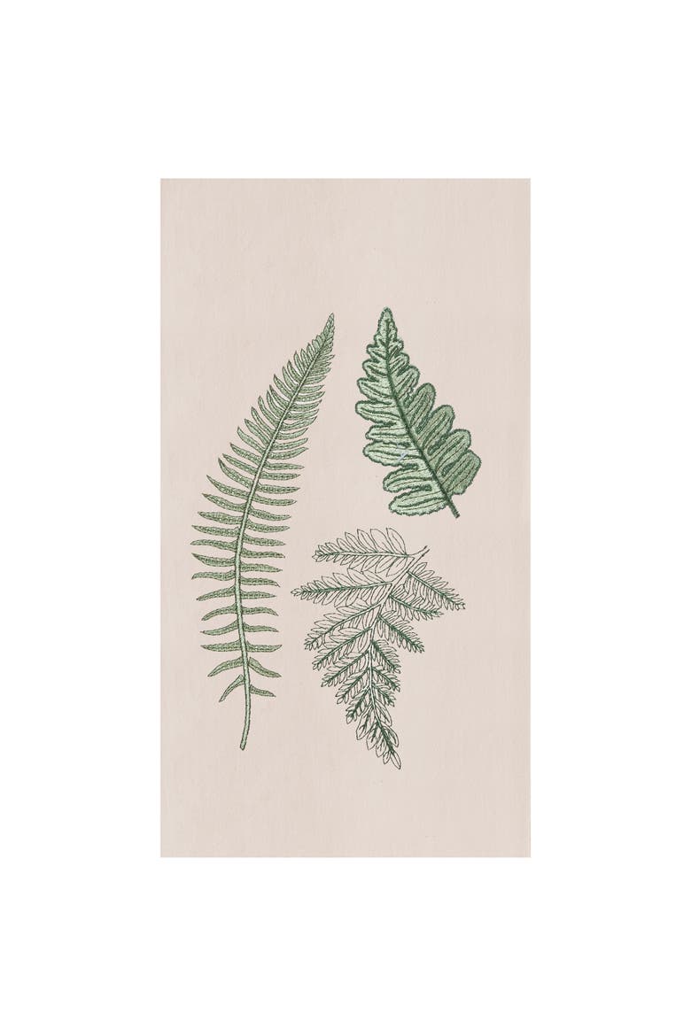 Botanical Forest Kitchen and Bathroom Graphic Print Hand Towel, Main, color, Green