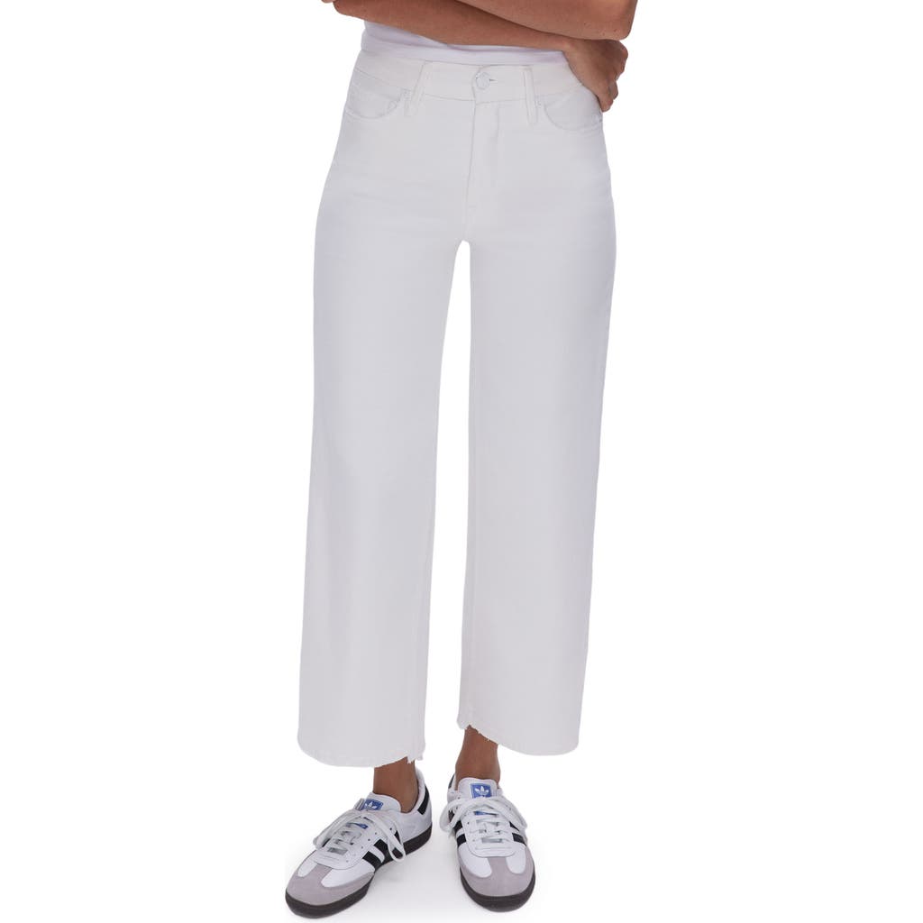 Good American Womens White001 Good Waist Palazzo Wide-leg High-rise Stretch-denim Jeans In White001