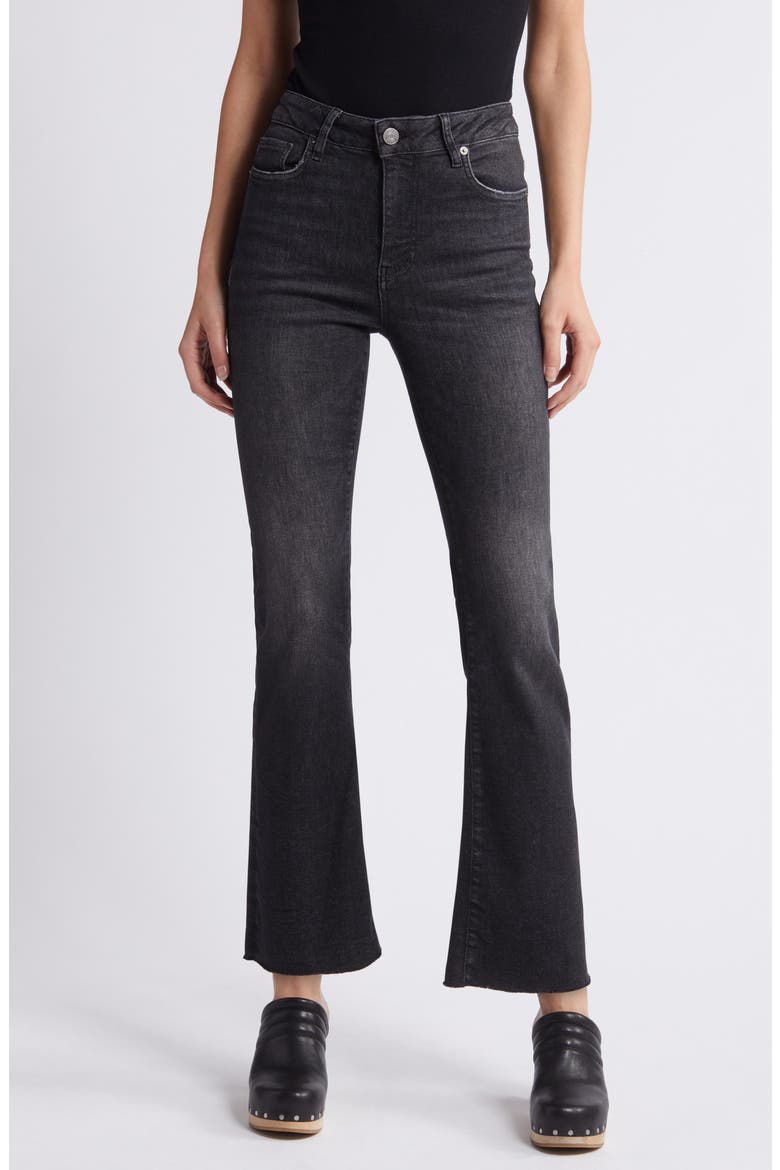 Le Crop Mini Boot Raw Hem Jeans, Main, color, CLAUDIUS