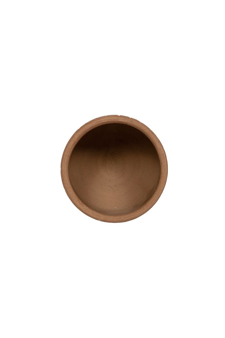 Routed Stripe Terracotta Planter, Alternate, color, Orange