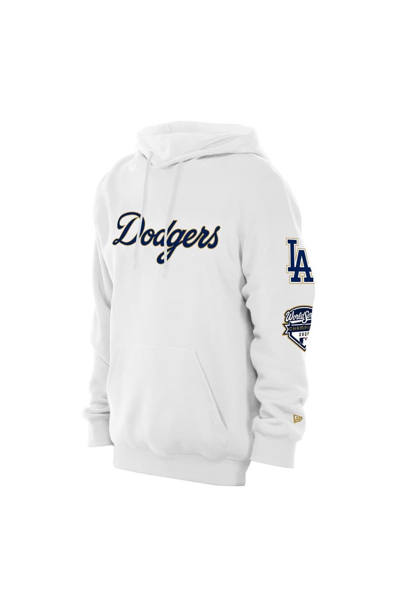 New Era Men's New Era  White Los Angeles Dodgers 2026 Gold Collection Logo Hoodie, Alternate, color, White