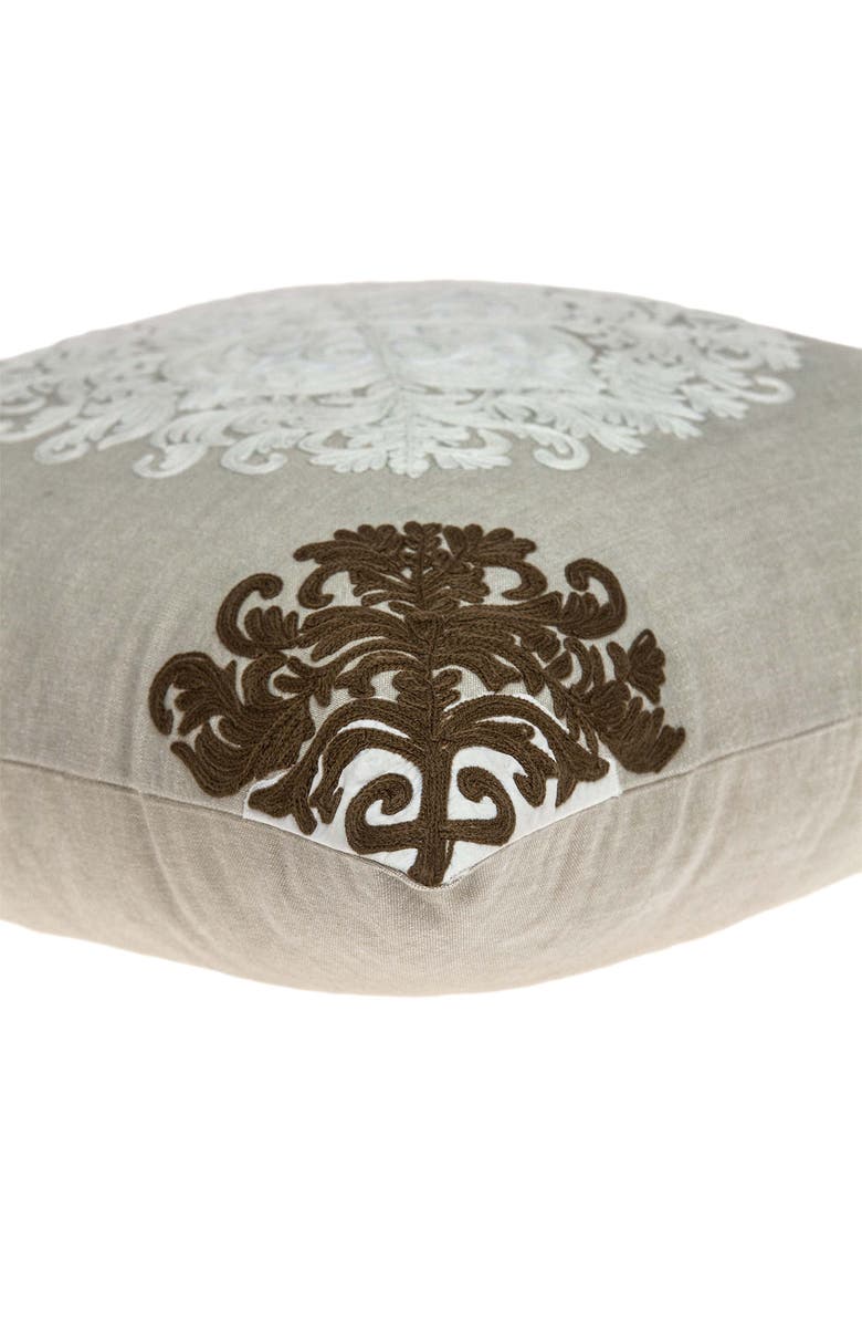 PARKLAND COLLECTION Pilar Traditional Throw Pillow, Alternate, color, Beige