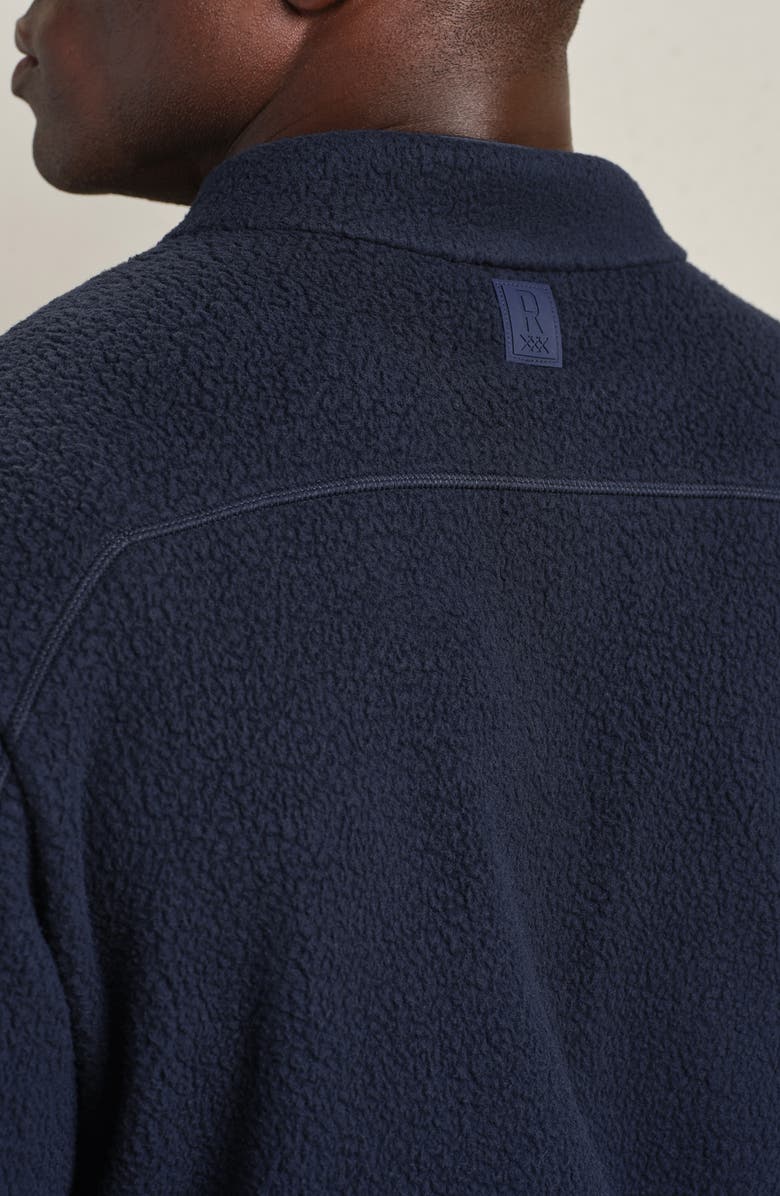 Rhone Fairbanks Fleece Quarter Snap Pullover, Alternate, color, True Navy