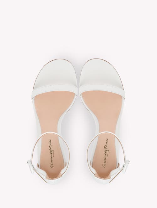Gianvito Rossi Bridal Versilia Satin Sandals In White