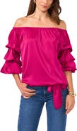 Vince Camuto Off the Shoulder Bubble Sleeve Top