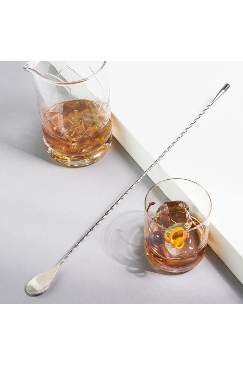 Harrison Weighted Bar Spoon in Stainless Steel, Alternate, color, Silver