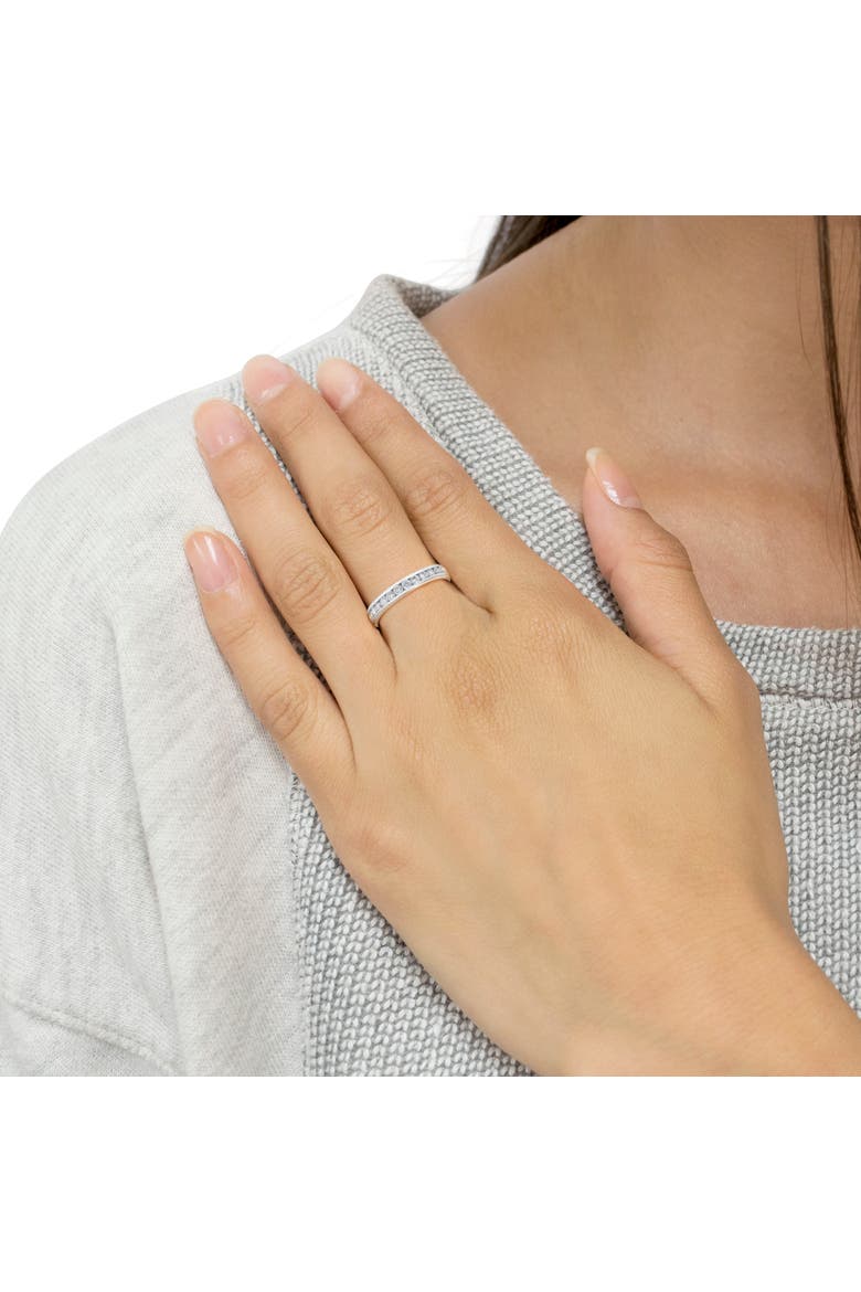 14K White Gold 1/2 cttw Diamond Band Ring, Alternate, color, White