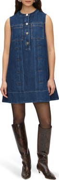 ALIGNE Rory Sleeveless Denim Shift Dress