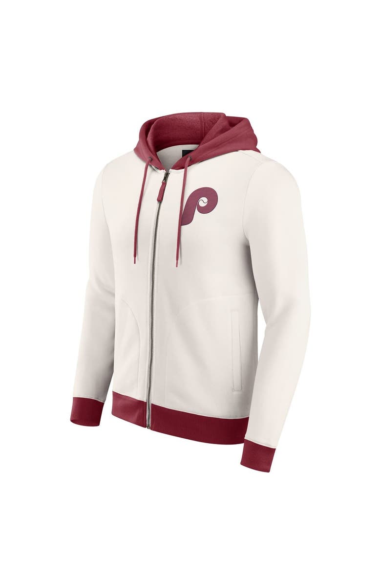 Darius Rucker Collection by Fanatics Men's Darius Rucker Collection by Fanatics Cream Philadelphia Phillies Polar Fleece Full-Zip Hoodie, Alternate, color, Cream