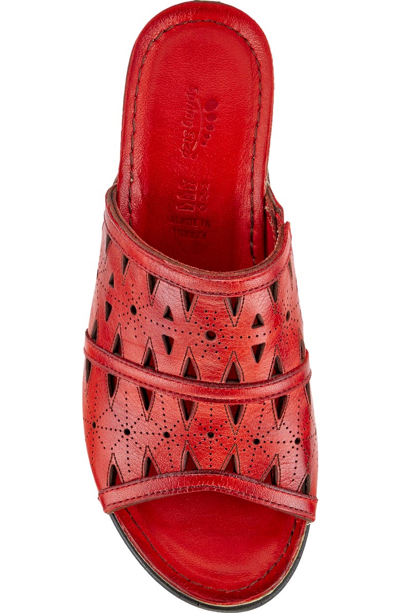 Spring Step Fusa Wedge Slide Sandal, Alternate, color, Red