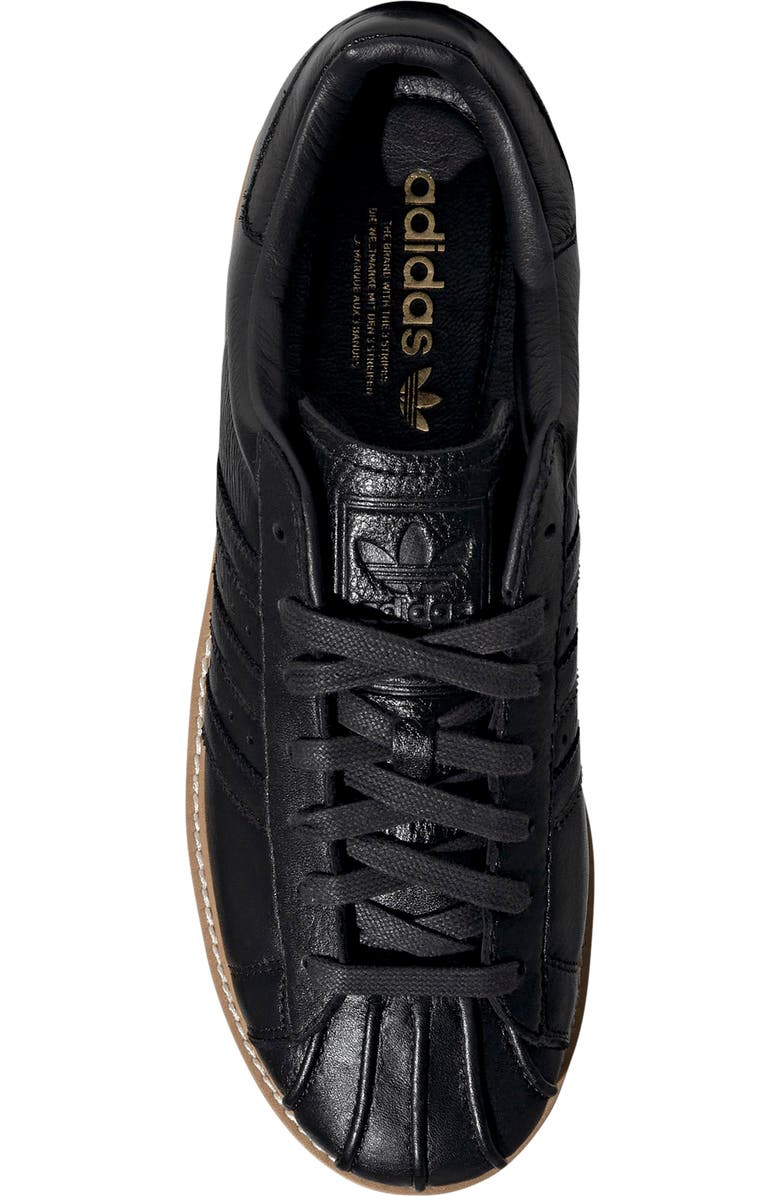 adidas Gender Inclusive Superstar Lux Sneaker, Alternate, color, Black/ Black/ Sandstone