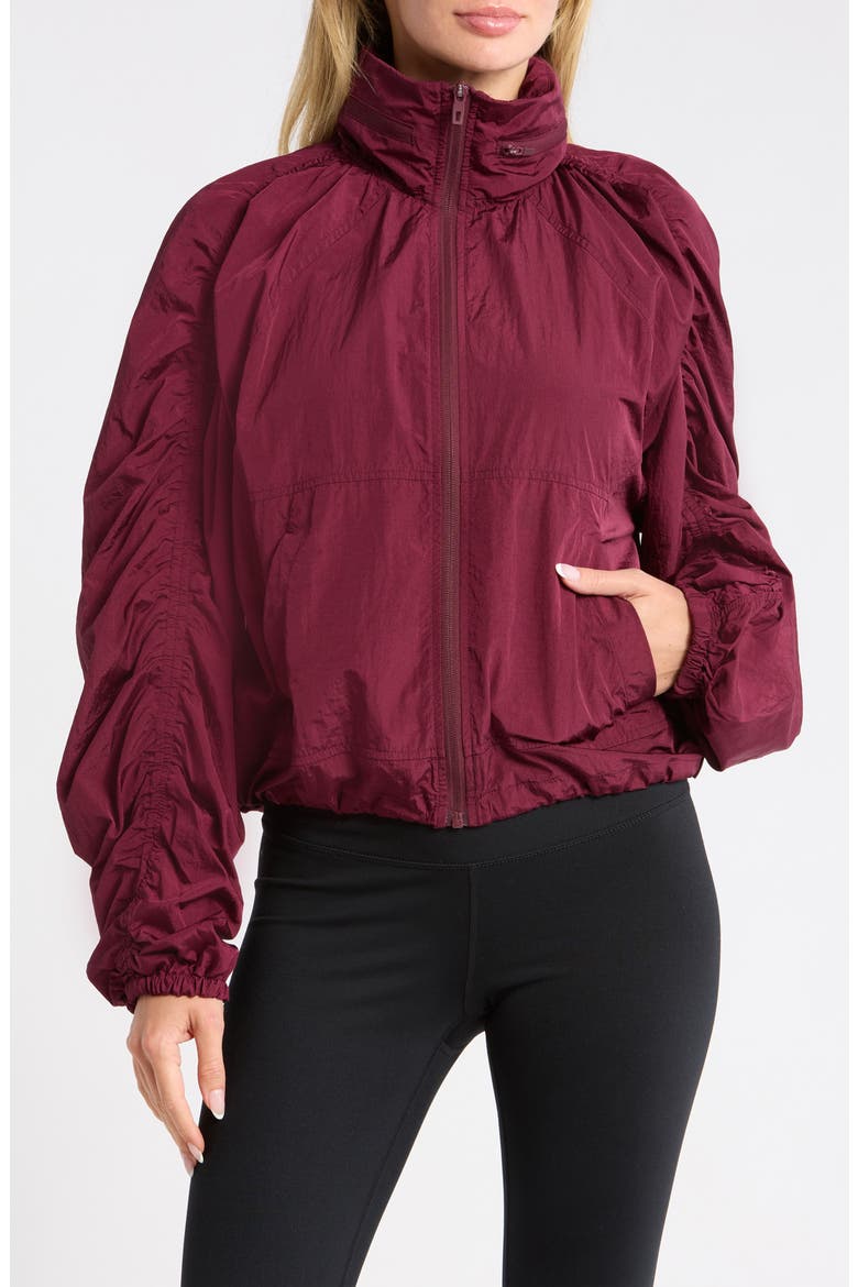 Leigh Packable Hood Jacket, Alternate, color, WINDSOR WINE