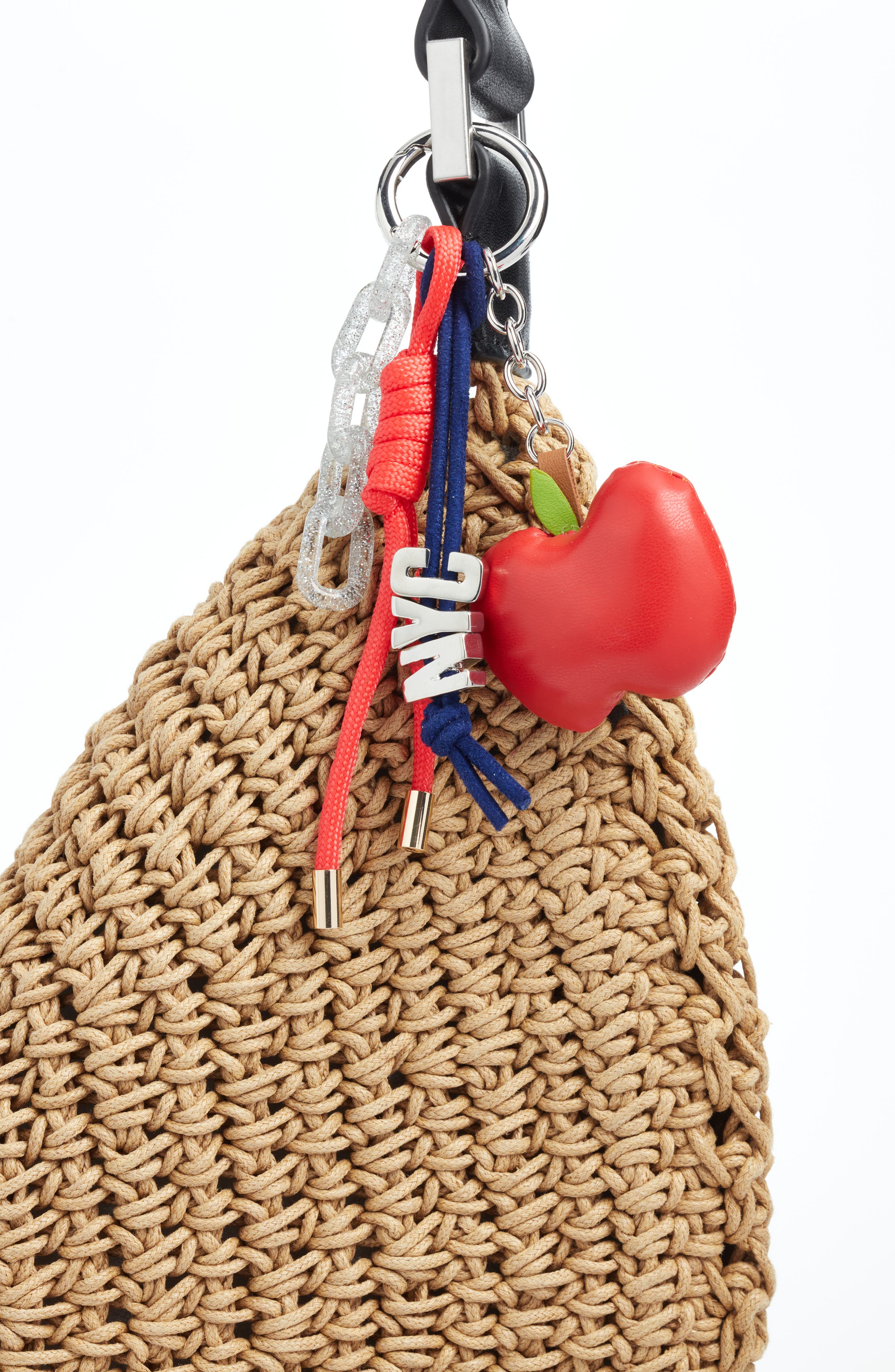 Chelsea28 NYC Travel Bag Charm, Alternate, color, Red Multi- Gold