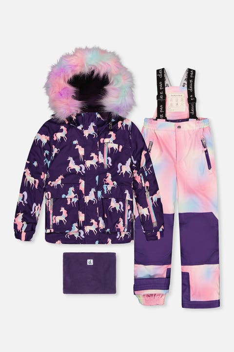 Play Unicorn Jacket & Reinforced Pants Two Piece Snowsuit