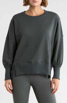 Z by Zella Wind Down Terry Volume Crewneck Sweatshirt
