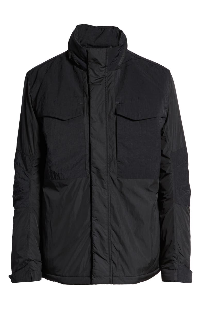 Nike Men's M65 Water Resistant Insulated Hooded Nylon Jacket, Alternate, color, 