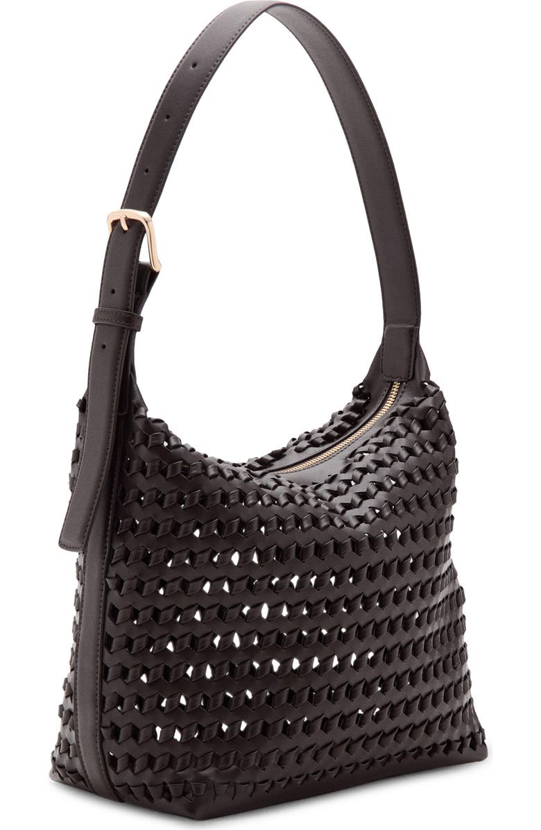 MANGO Braided Faux Leather Shoulder Bag, Alternate, color,