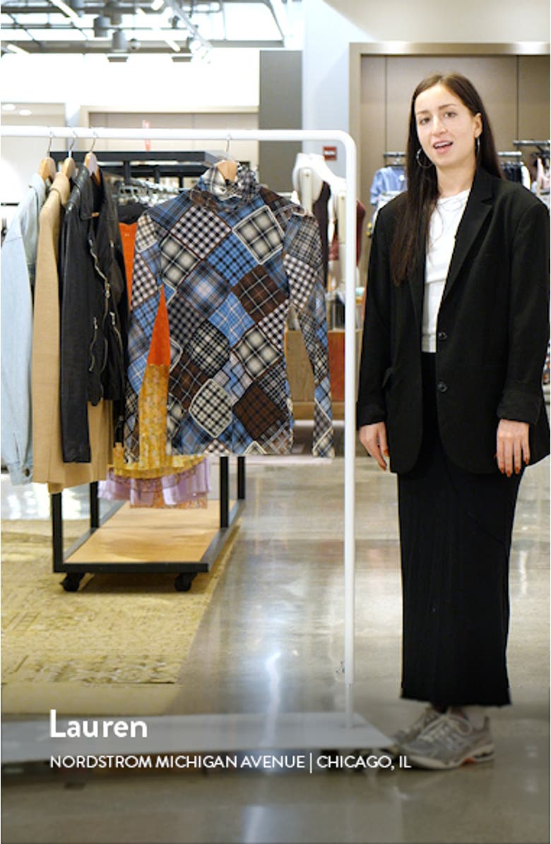 Print Turtleneck Mesh Top, sales video thumbnail