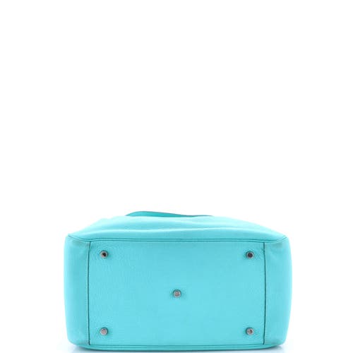 Pre-owned Hermes  Hermes Lindy Bag Clemence 34 In Blue