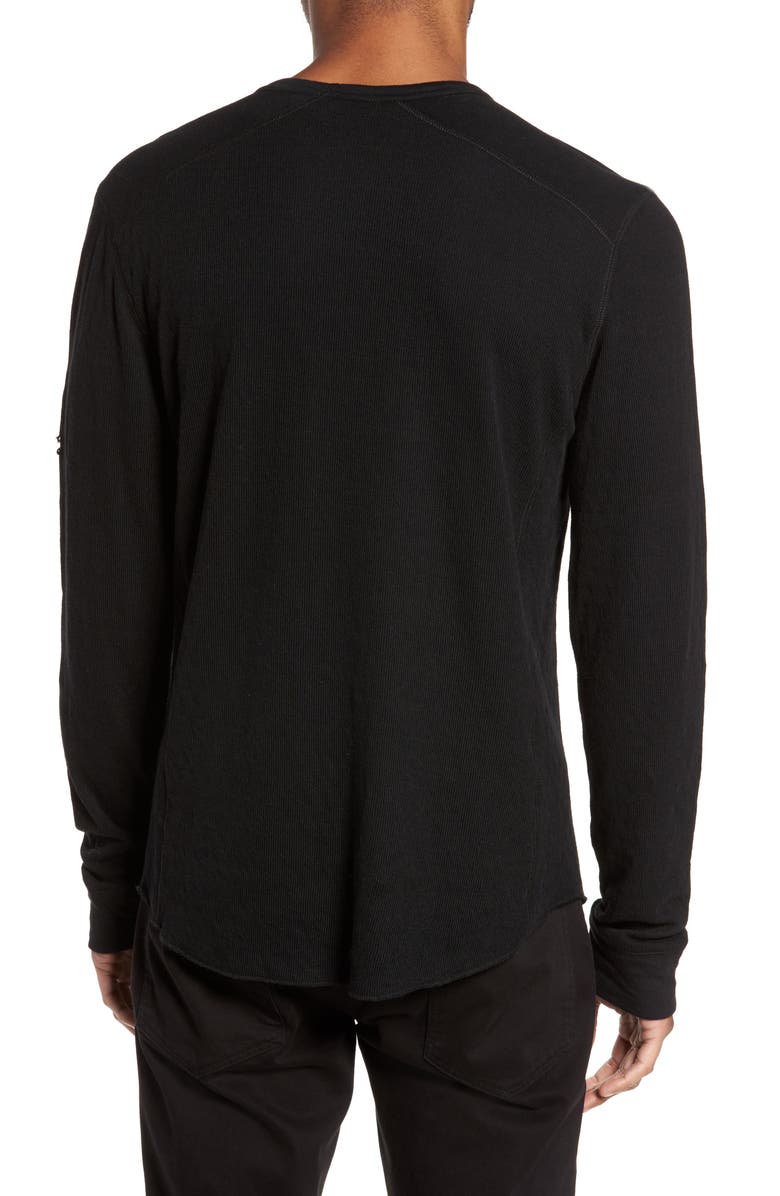 Vince Double Knit Slim Fit Long Sleeve T-Shirt, Alternate, color,