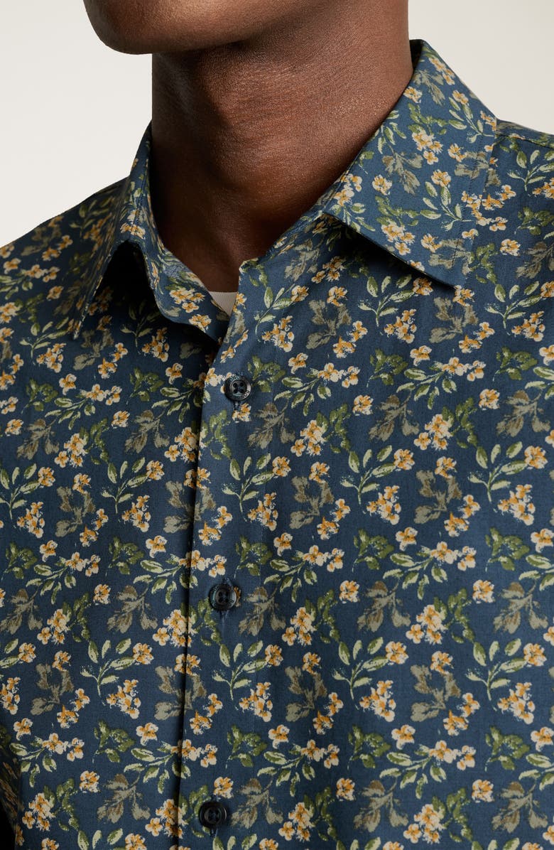 Bonobos Riviera Floral Short Sleeve Stretch Cotton Button-Up Shirt, Alternate, color, Daylight Floral V4 C11