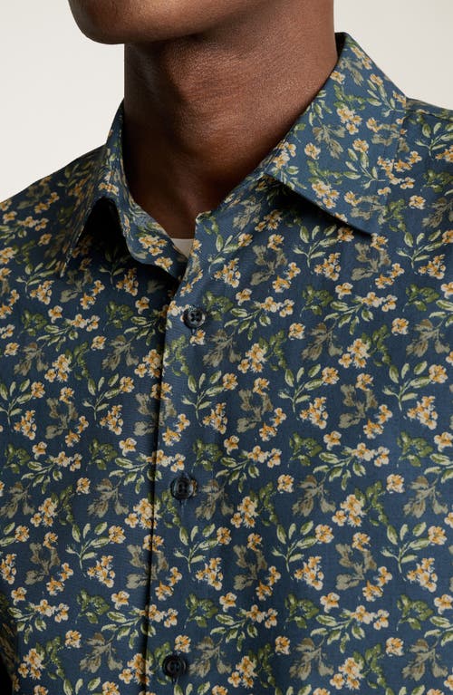 Bonobos Riviera Floral Short Sleeve Stretch Cotton Button-up Shirt In Daylight Floral V4 C11