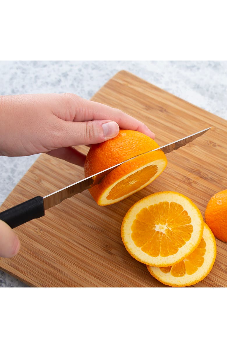 Rada Cutlery 7-Inch Serrated Slicer Stainless Steel Blade, Alternate, color, Black