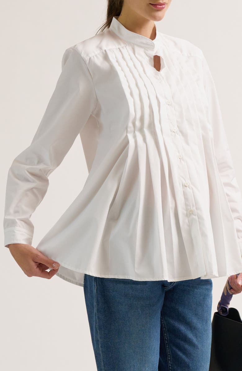 Cache Coeur Ika Maternity & Nursing Shirt, Alternate, color, White
