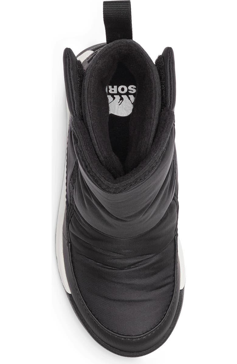 SOREL Kids' Whitney II Faux Fur Lined Waterproof Snow Boot, Alternate, color, Black/ Sea Salt