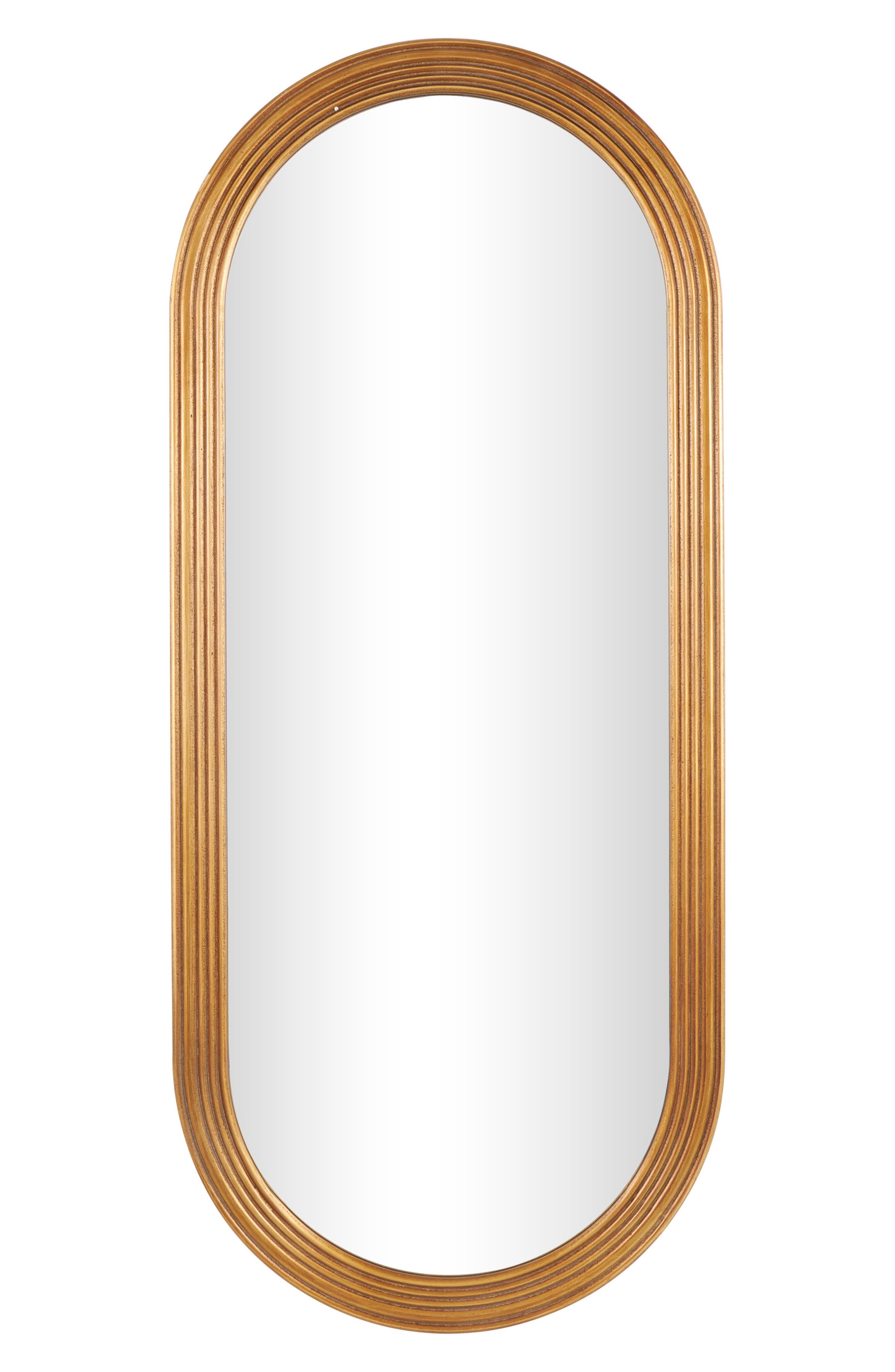 VIVIAN LUNE HOME Oval Wooden Wall Mirror