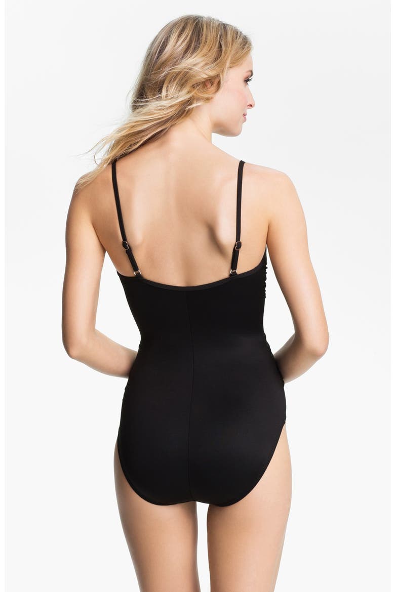 'Curve Appeal Mystify' Tank Swimsuit, Alternate, color, BLACK TONES