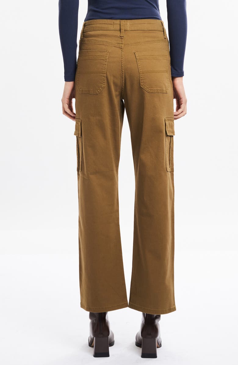 Bayeas Angel High Waist Ankle Cargo Pants, Alternate, color, Camel