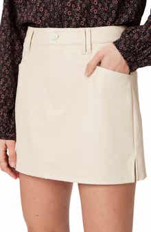 PAIGE Tarra Faux Leather Skirt
