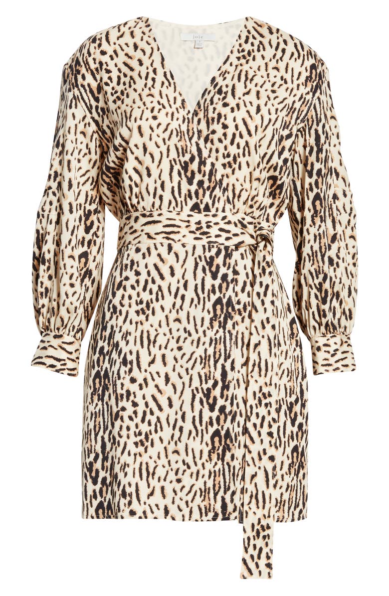 Joie Jaide Long Sleeve Wrap Minidress, Alternate, color,