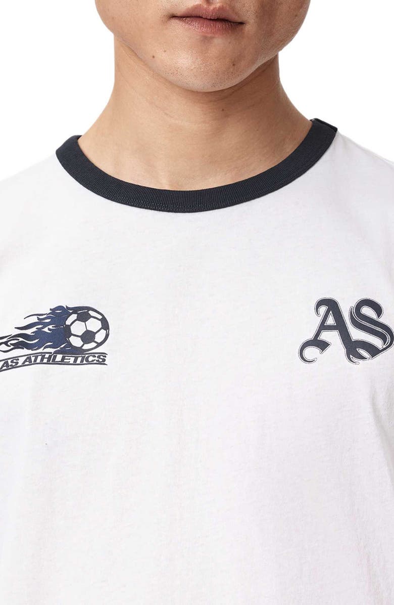 AllSaints Blighty Ringer Graphic T-Shirt, Alternate, color, Optic White