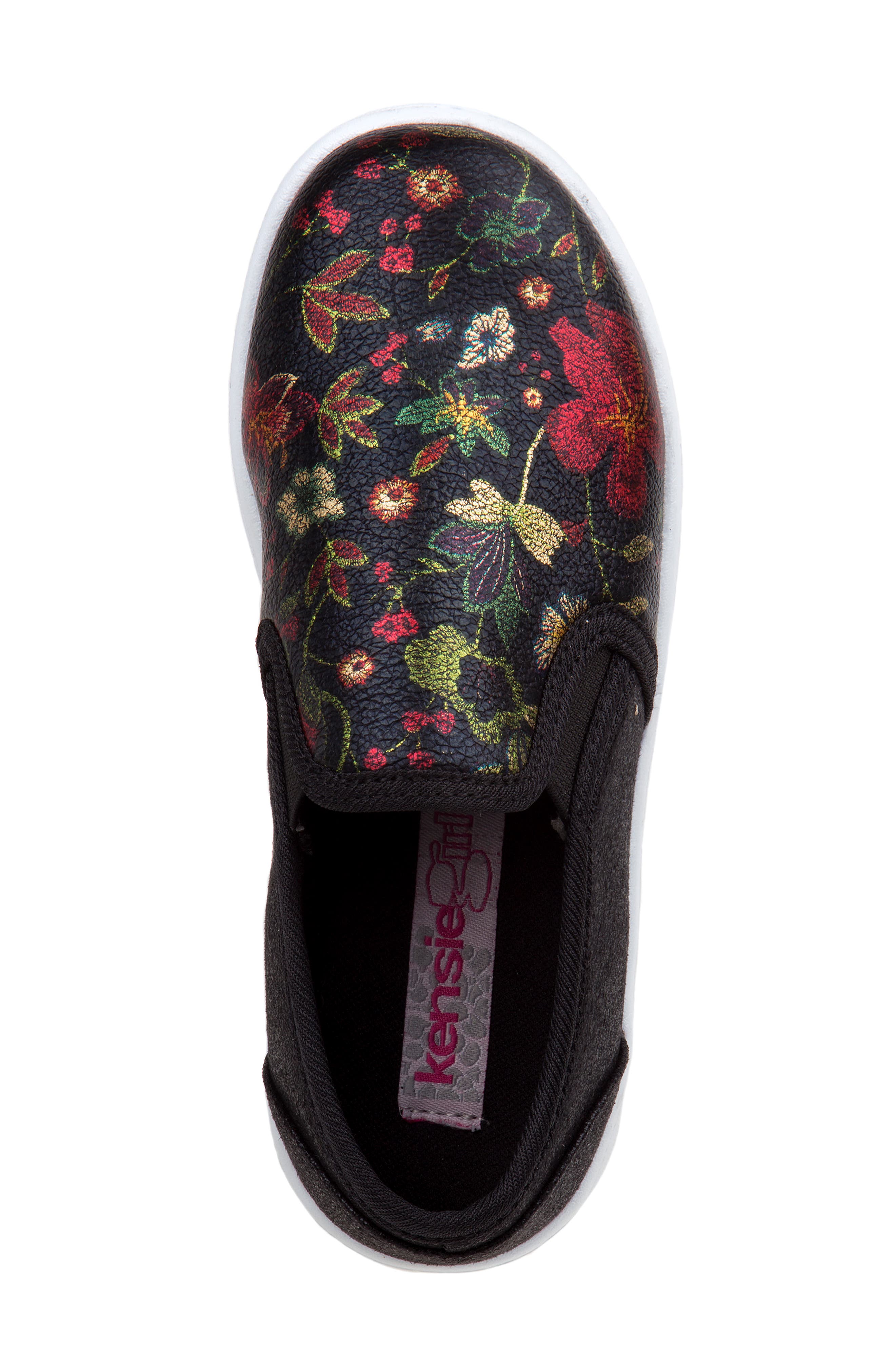 Kensie Girl Floral Slip-On Sneaker, Alternate, color, 