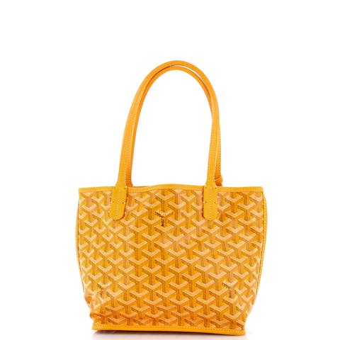 Anjou Reversible Tote Coated Canvas Mini