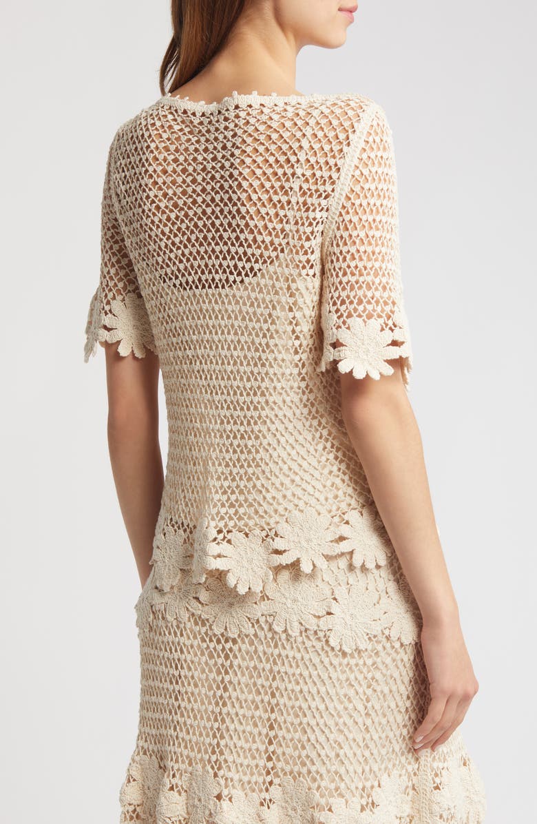 KOBI HALPERIN Sabina Open Stitch Sweater, Alternate, color,