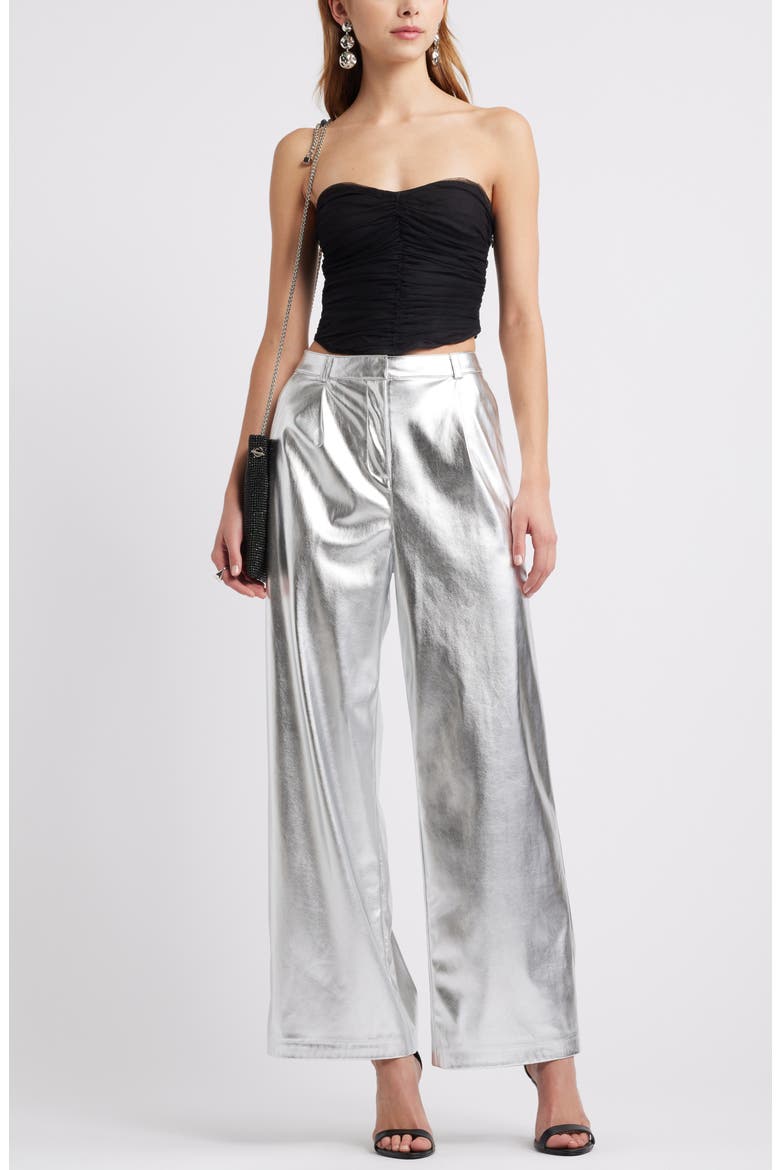 Tulle Ruched Strapless Bustier Top, Alternate, color, BLACK JET