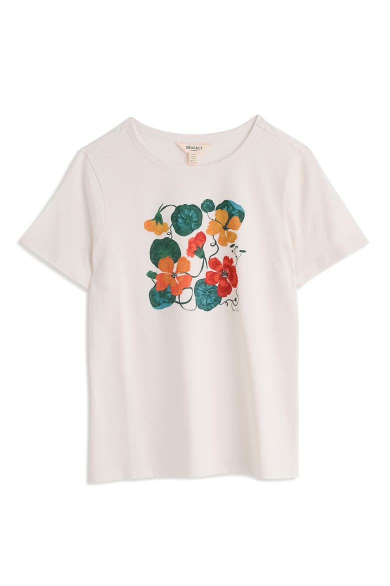 Organic Cotton Printing Ink T-Shirt, Main, color, NASTURTIUM PAINTING CHALK