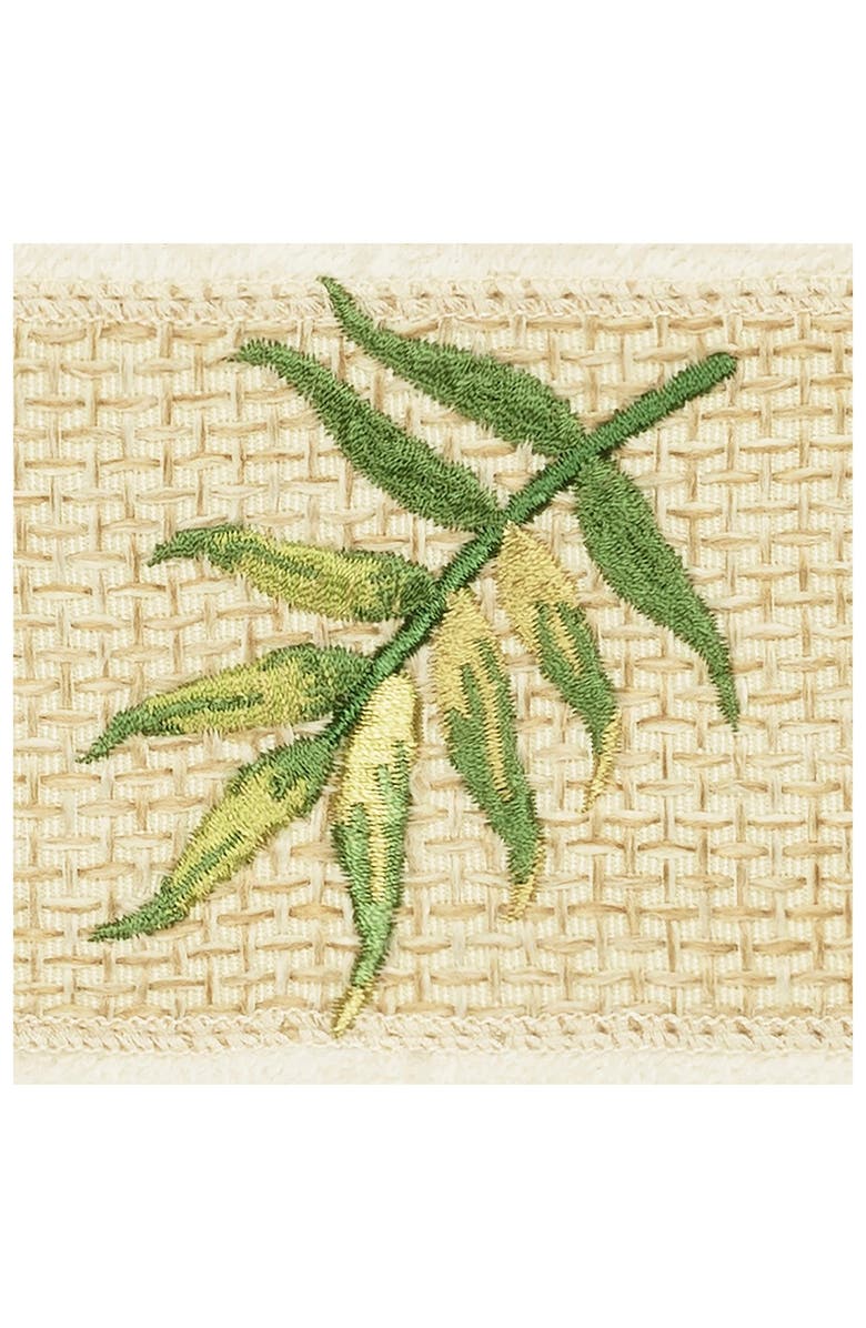 Linum Home Textiles Zoe Embellished Washcloth - Set of 2 - Cream, Alternate, color, Cream