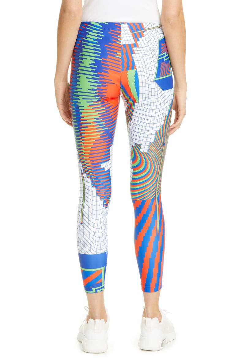 Print High Waist Ankle Leggings, Alternate, color, HOLOGRAM