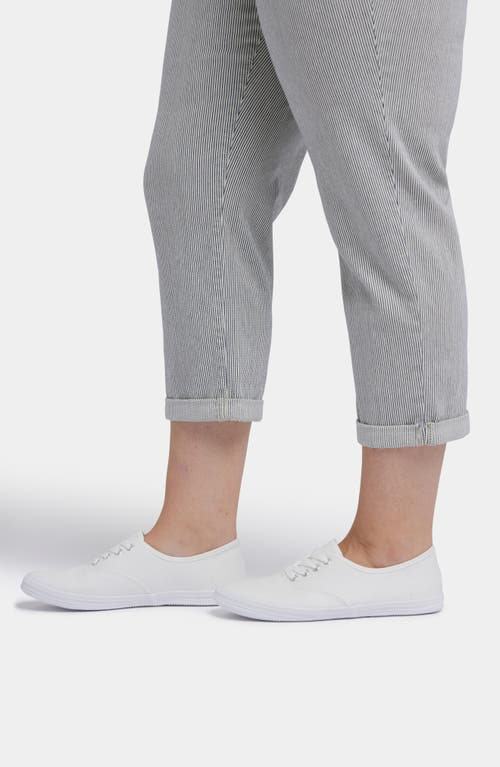 Nydj Chloe Cuff Capri Jeans In Luarca Stripe