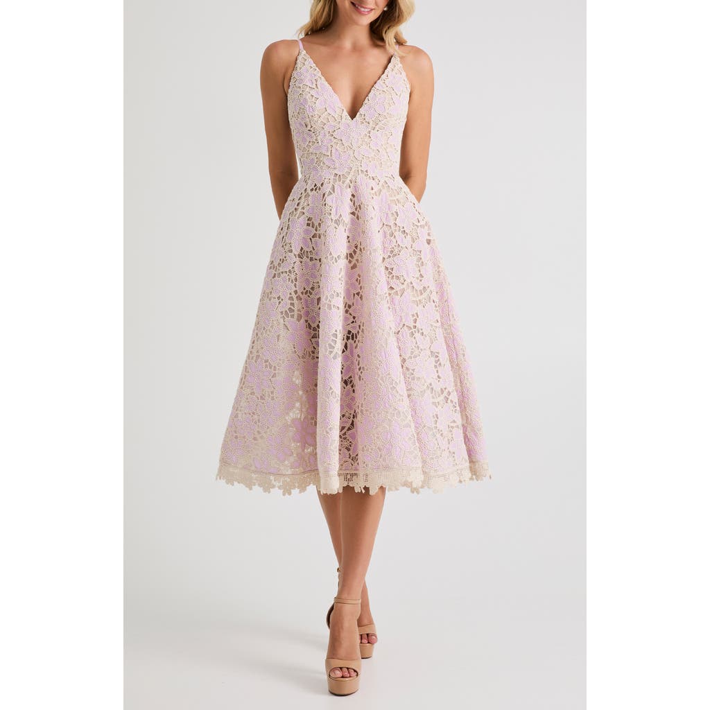 HELSI Amelia Floral Lace Dress in Lilac/Ivory  product