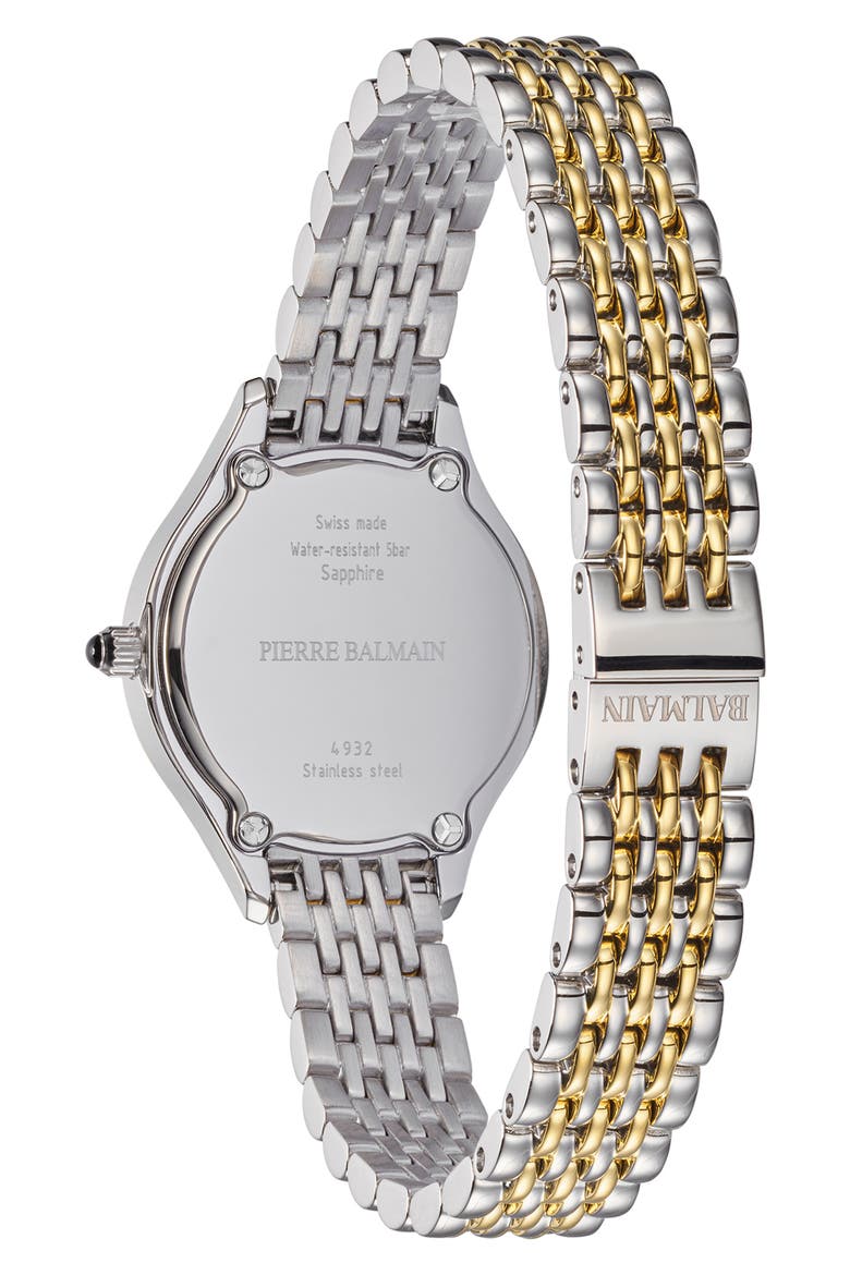 de Balmain Bracelet Watch, 25mm, Alternate, color, GREEN/ STAINLESS STEEL