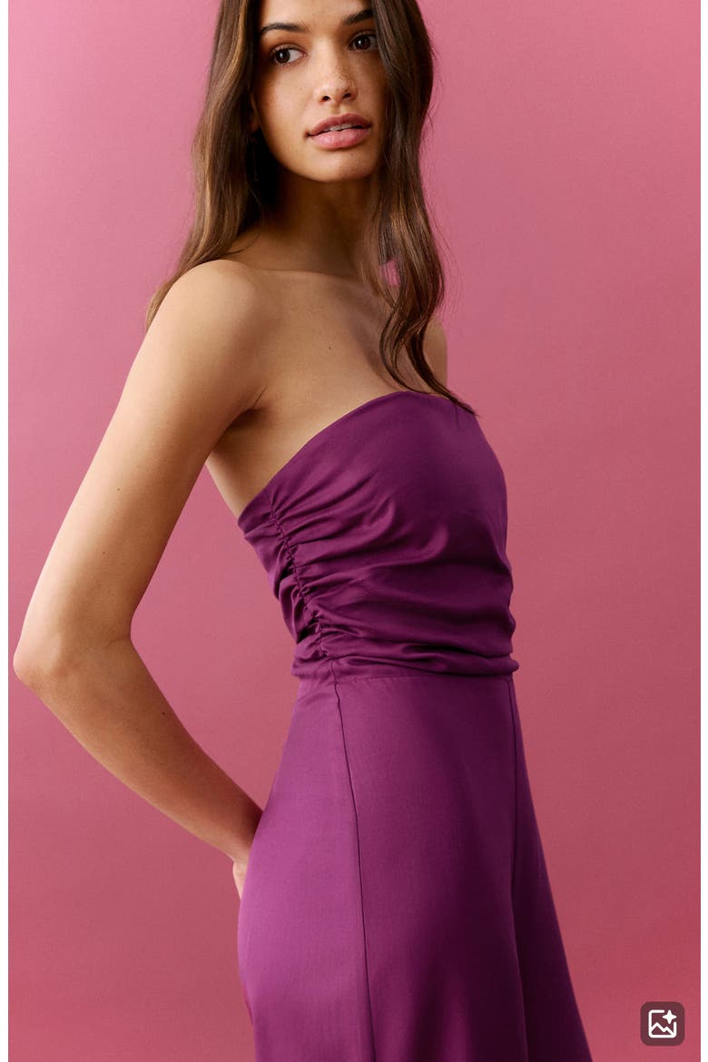 Strapless Wide Leg Jumpsuit, Alternate, color, PINK