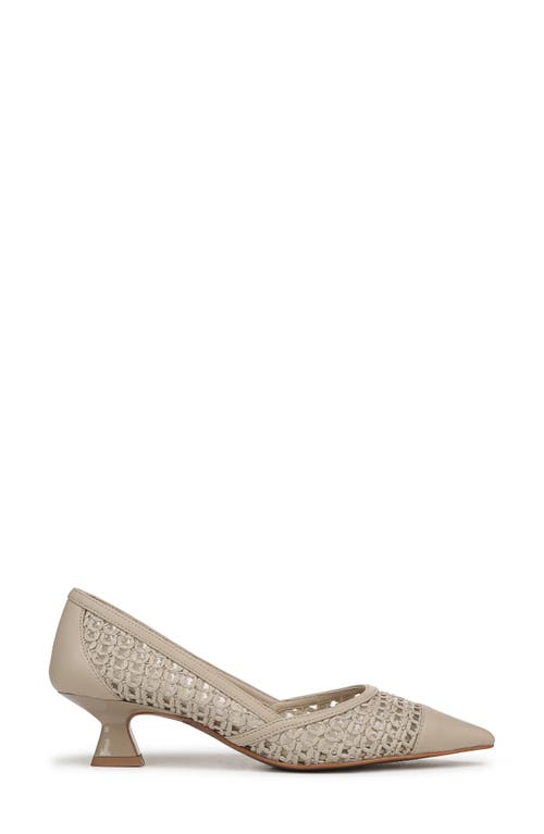 Franco Sarto Darcy Pointed Toe Kitten Heel Pump In Beige